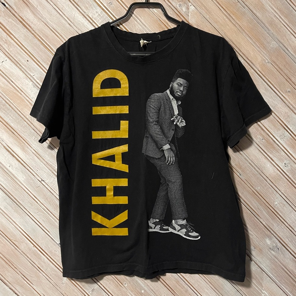 Khalid vintage tour band T shirt short sleeve Roxy tour musician artist Large